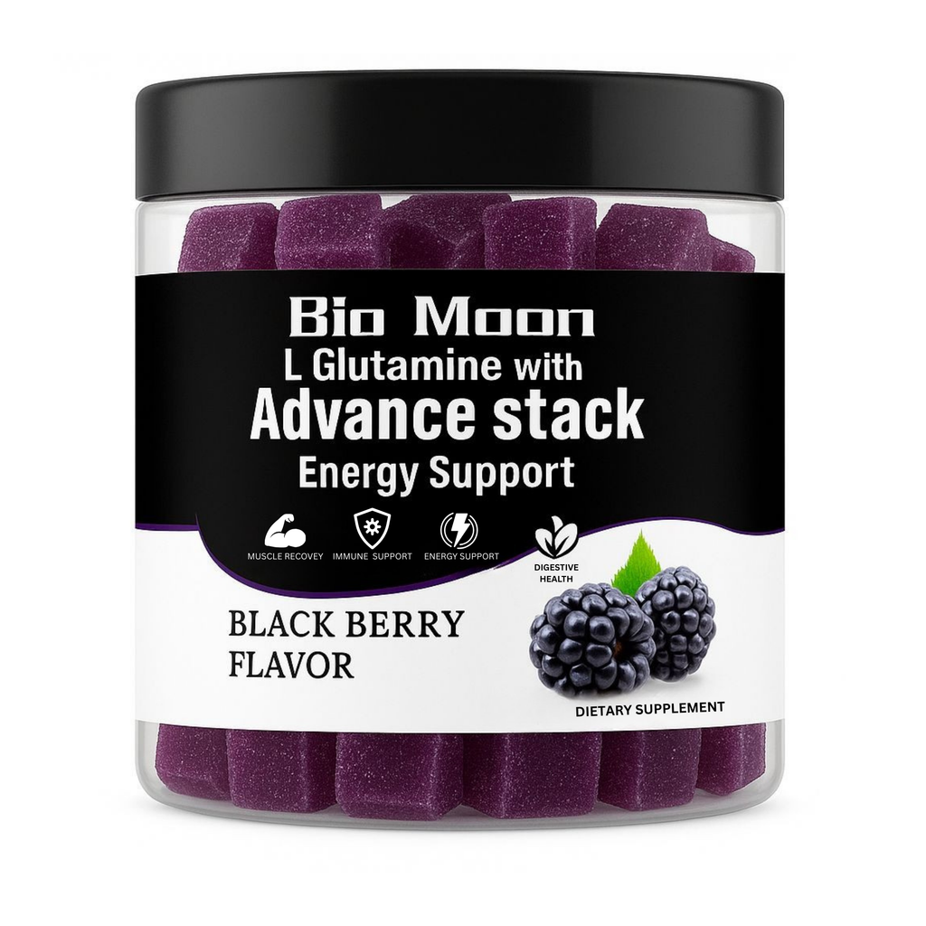 L-Glutamine with Advance Stack Gummies – Blackberry