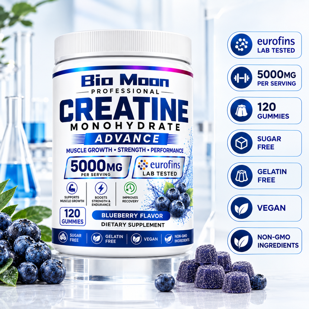 Creatine Monohydrate 5000mg Gummies Blueberry 120 Gummies