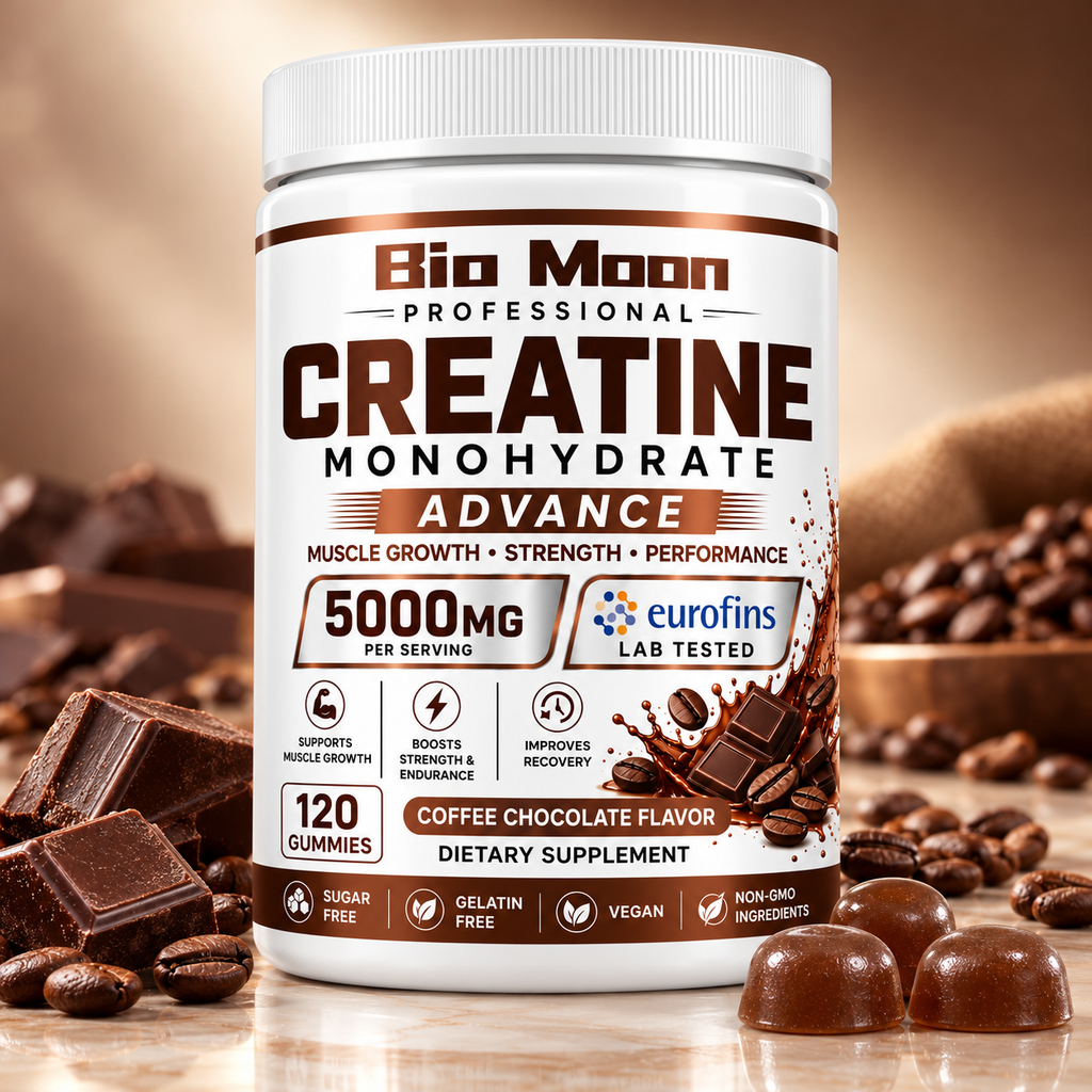 Creatine Monohydrate Gummies 5000mg Coffee Chocolate 120 Gummies