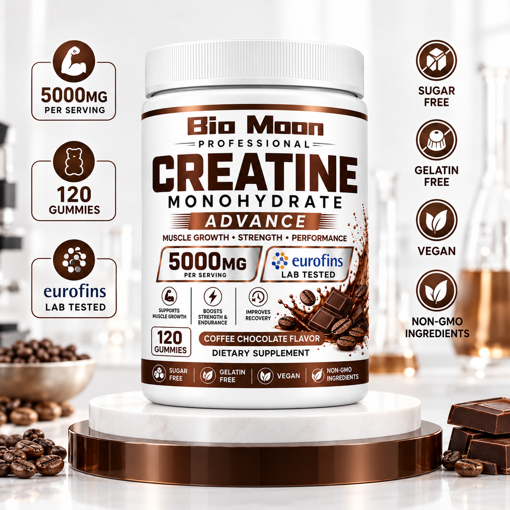 Creatine Monohydrate Gummies 5000mg Coffee Chocolate 120 Gummies