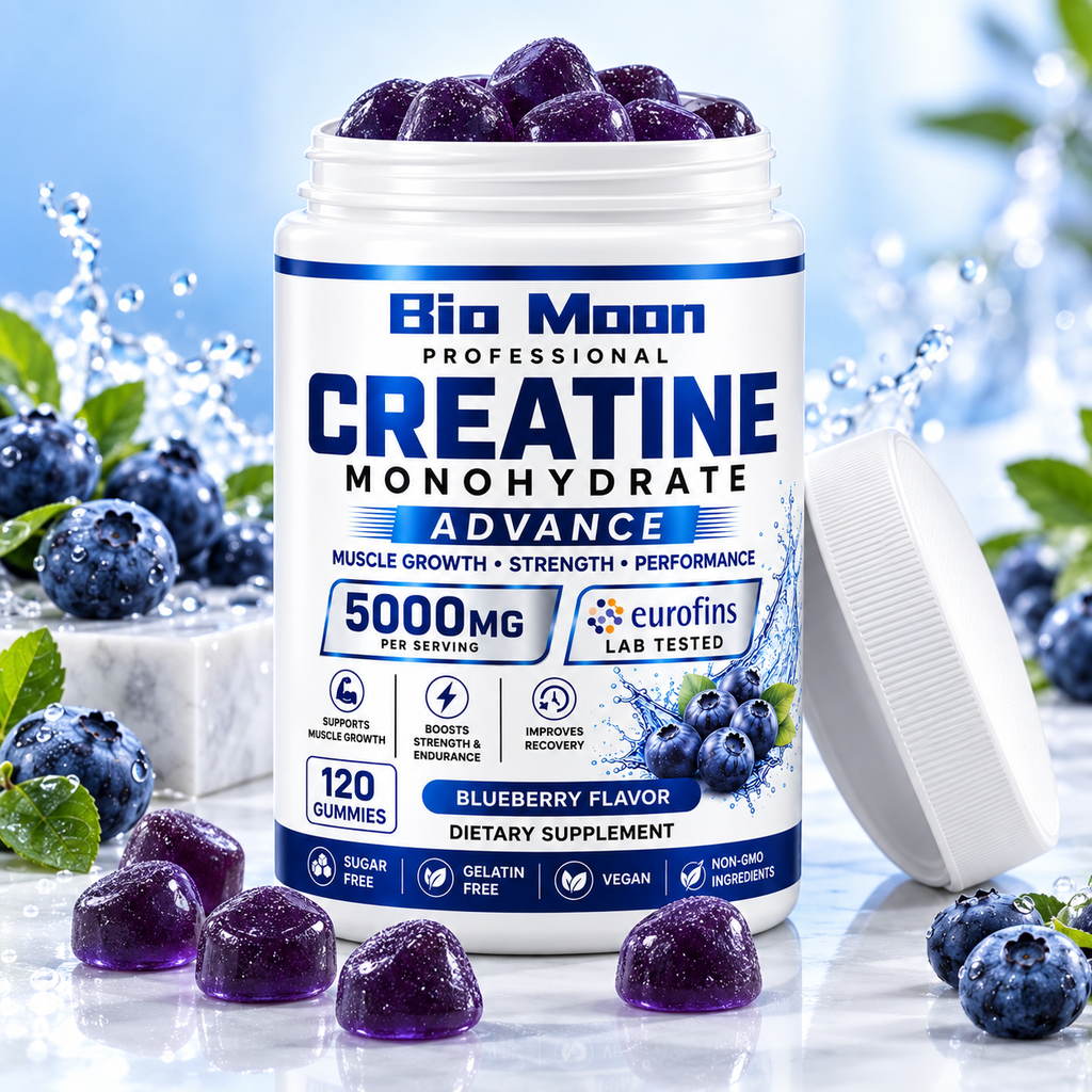 Creatine Monohydrate 5000mg Gummies Blueberry 120 Gummies