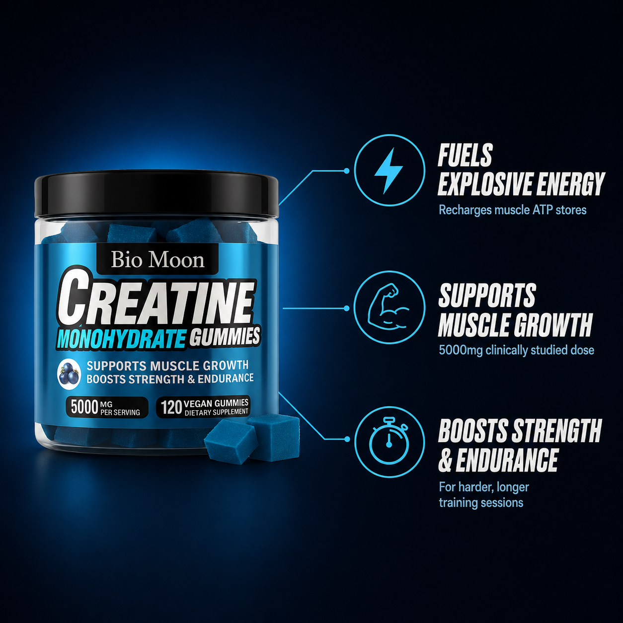 Creatine Monohydrate 5000mg Gummies
