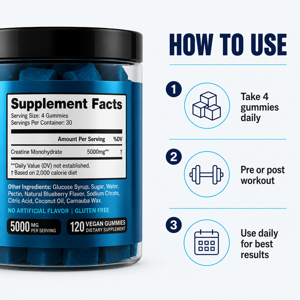 Creatine Monohydrate 5000mg Gummies
