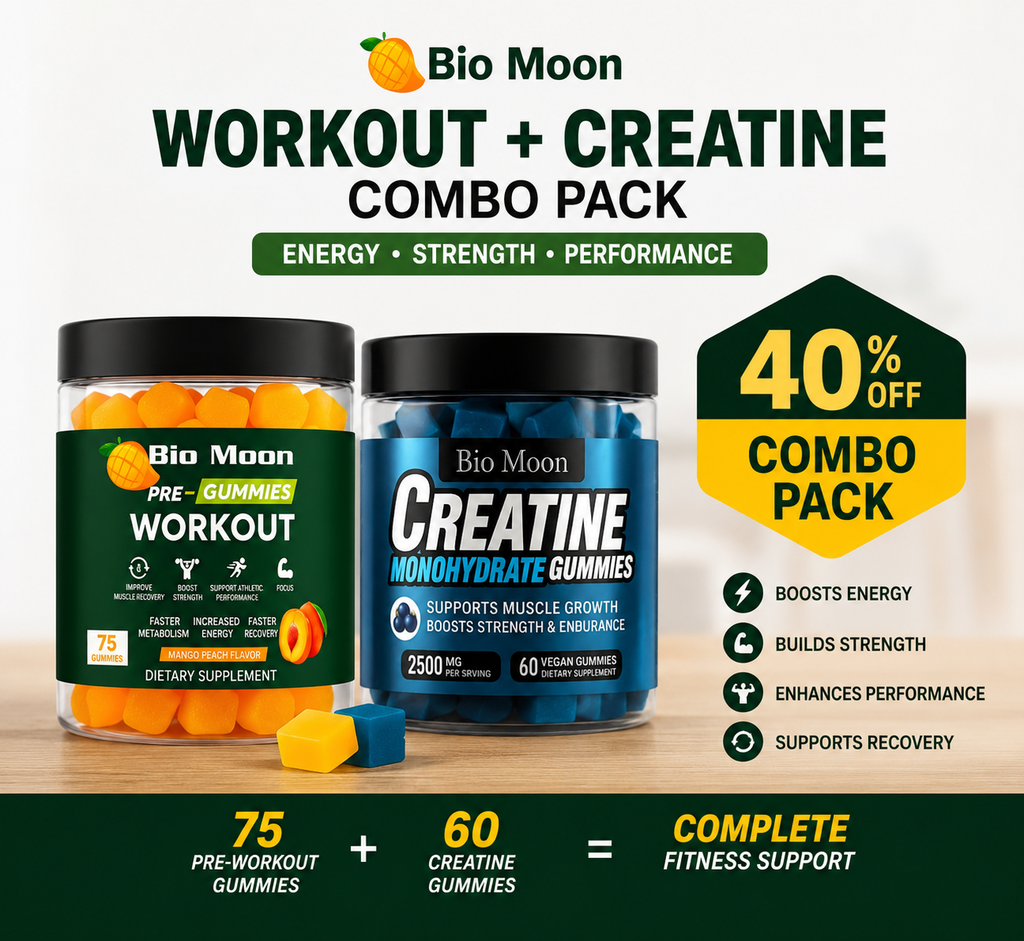 Power & Wellness Combo – Pre Workout + Creatine 5000mg Gummies