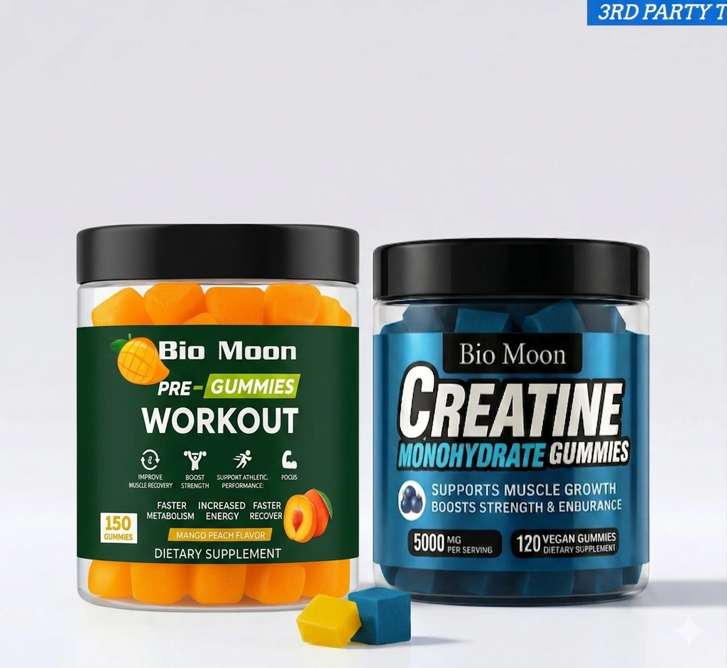 Power & Wellness Combo – Pre Workout + Creatine 5000mg Gummies