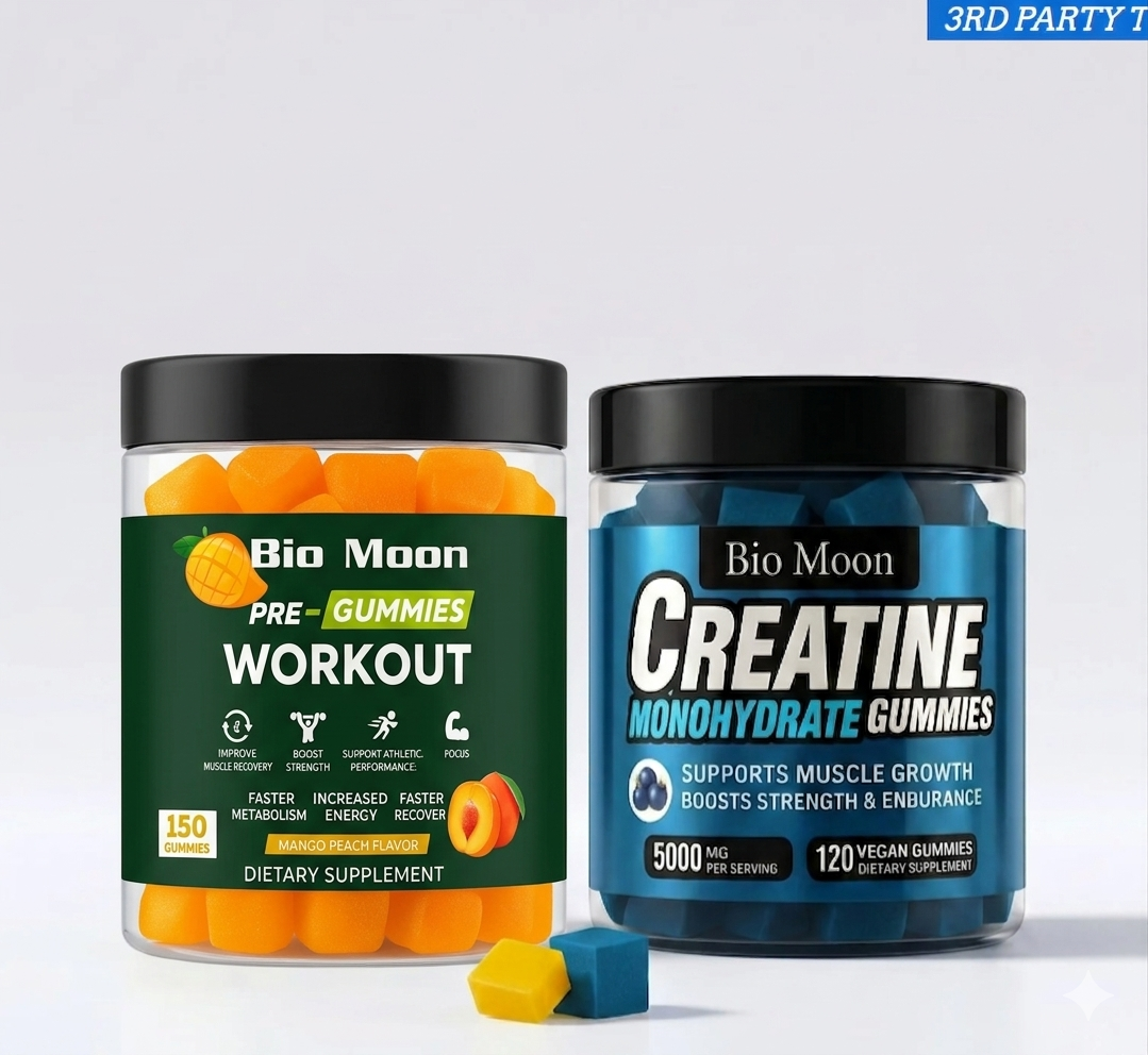 Power & Wellness Combo – Pre Workout + Creatine 5000mg Gummies