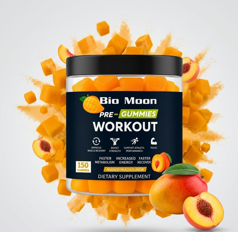 Pre-Workout Gummies – Mango Peach