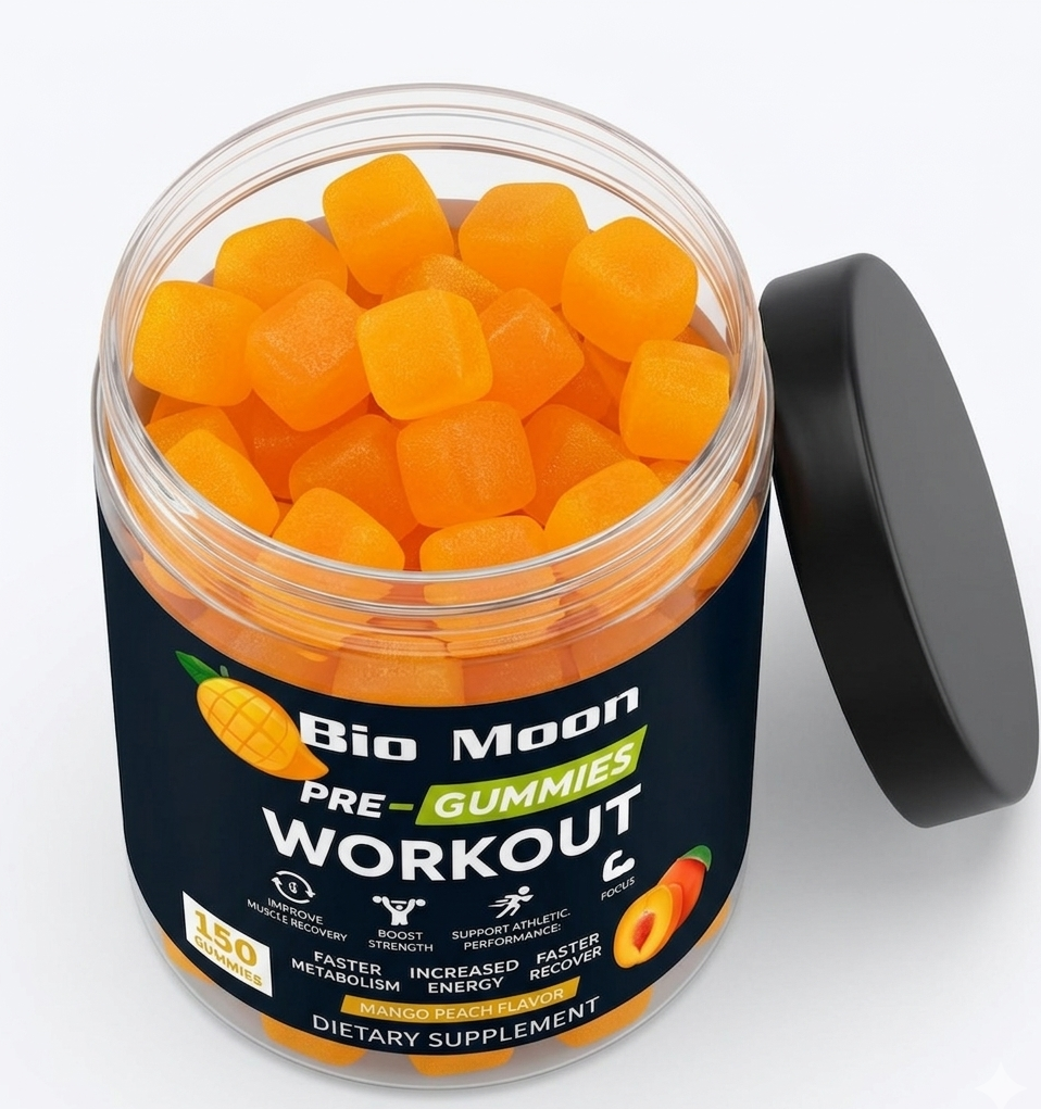 Pre-Workout Gummies – Mango Peach