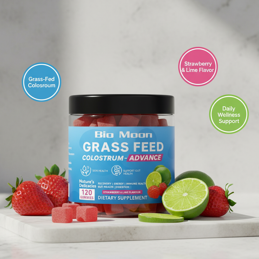 Grass-Fed Colostrum Advance Gummies – Strawberry & Lime