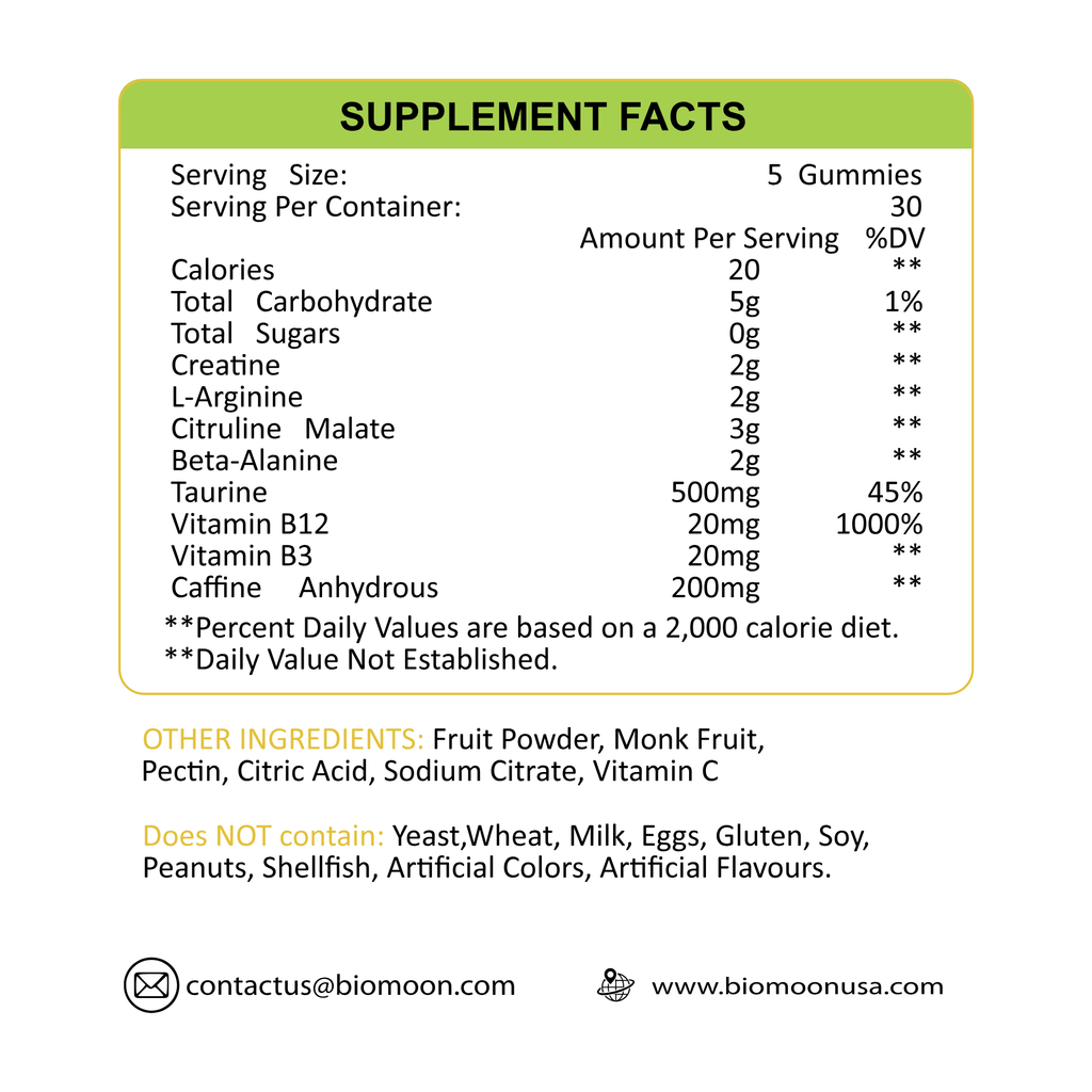 Pre-Workout Gummies – Mango Peach