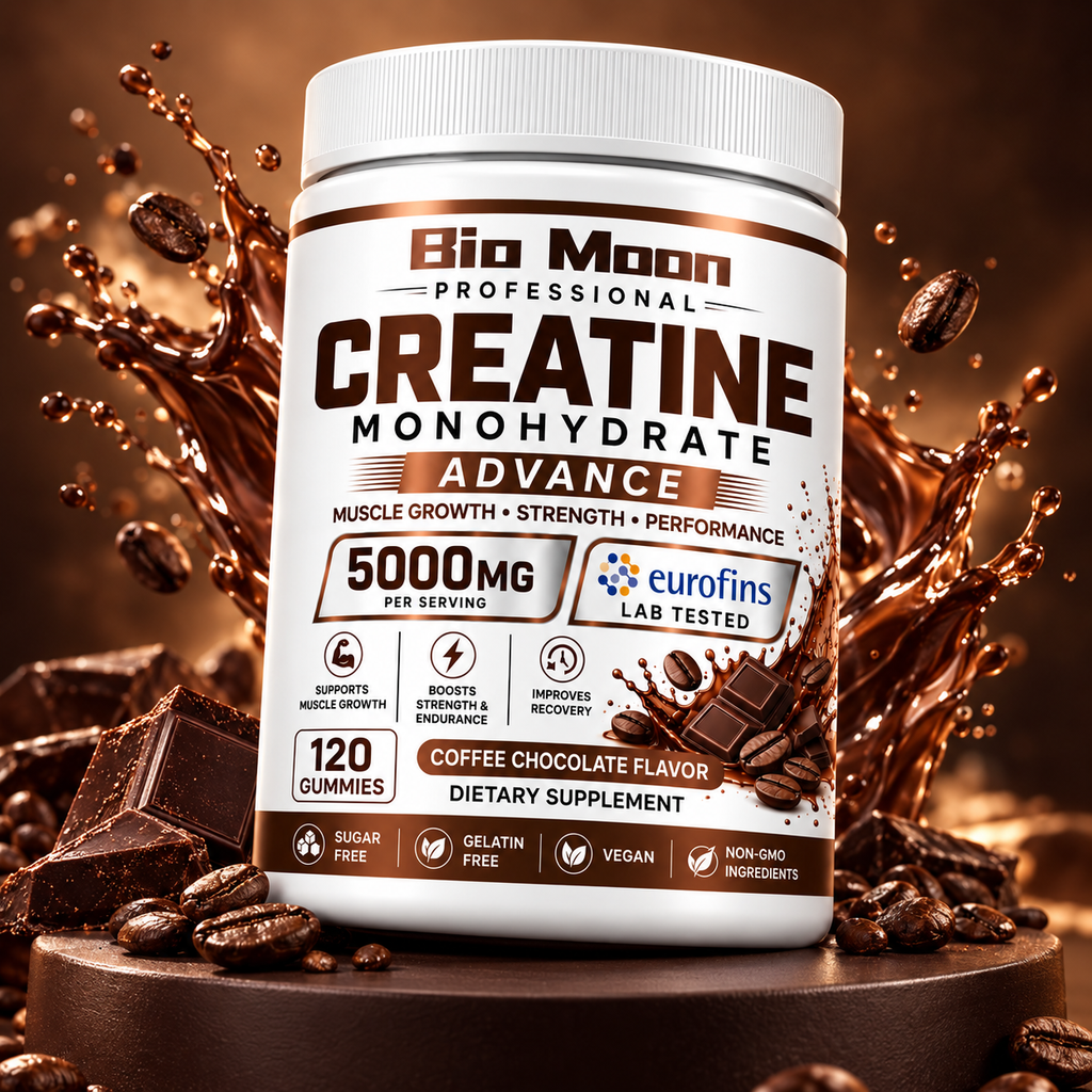 Creatine Monohydrate Gummies 5000mg Coffee Chocolate 120 Gummies