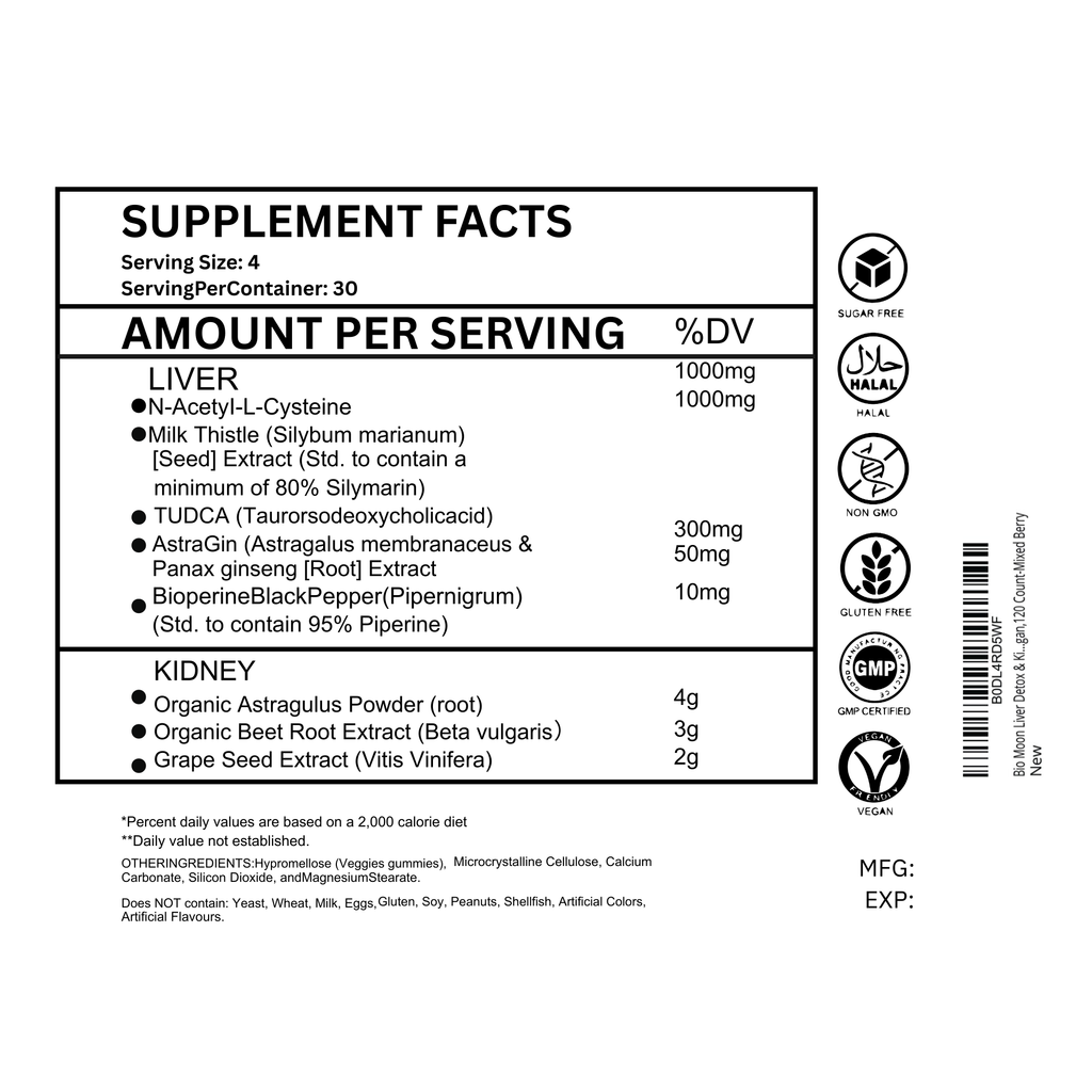 Liver & Kidney Support Gummies – Mixed Berries