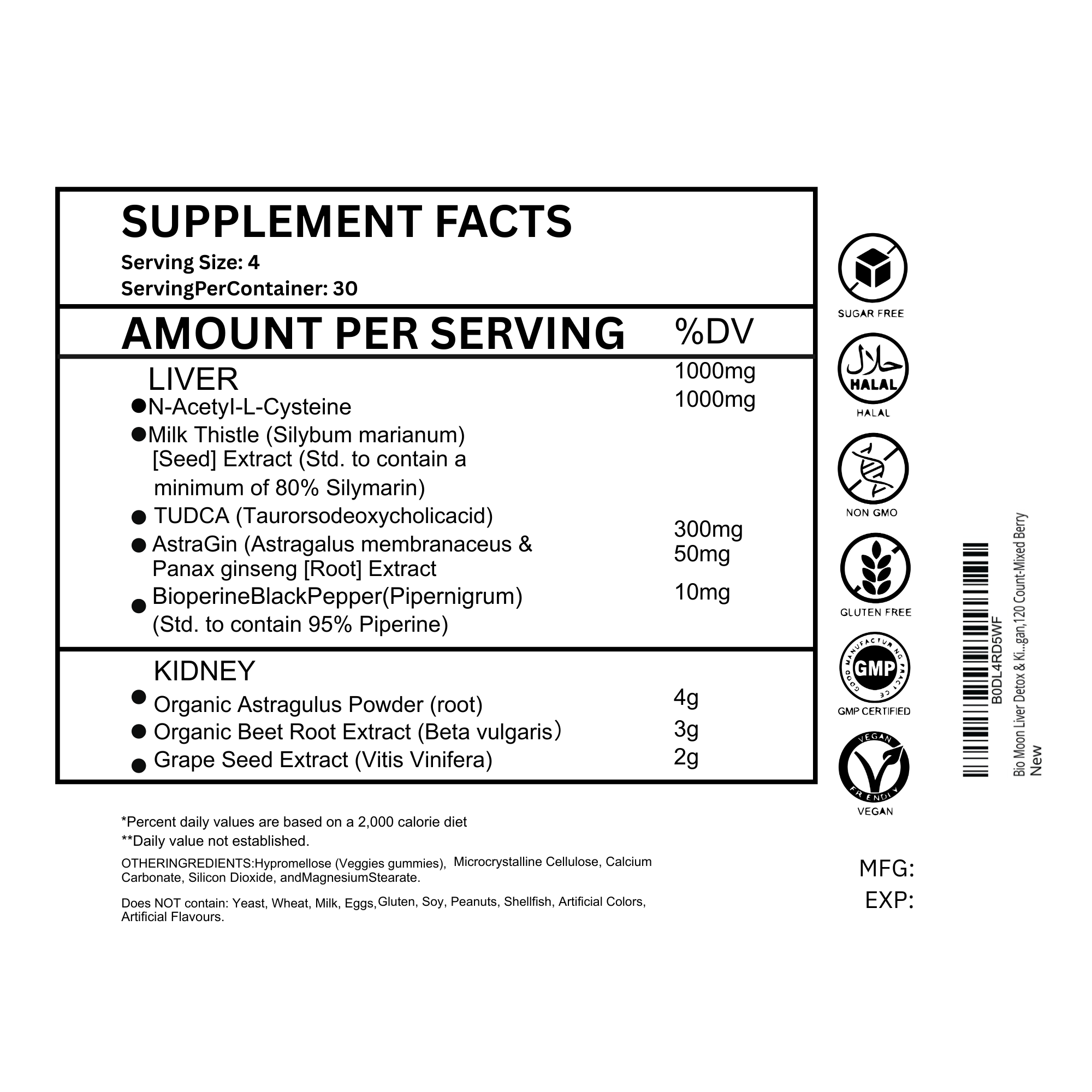 Liver & Kidney Support Gummies – Mixed Berries