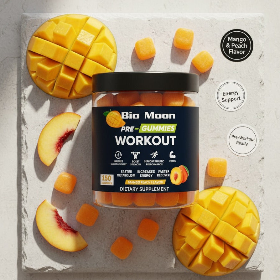 Pre-Workout Gummies – Mango Peach
