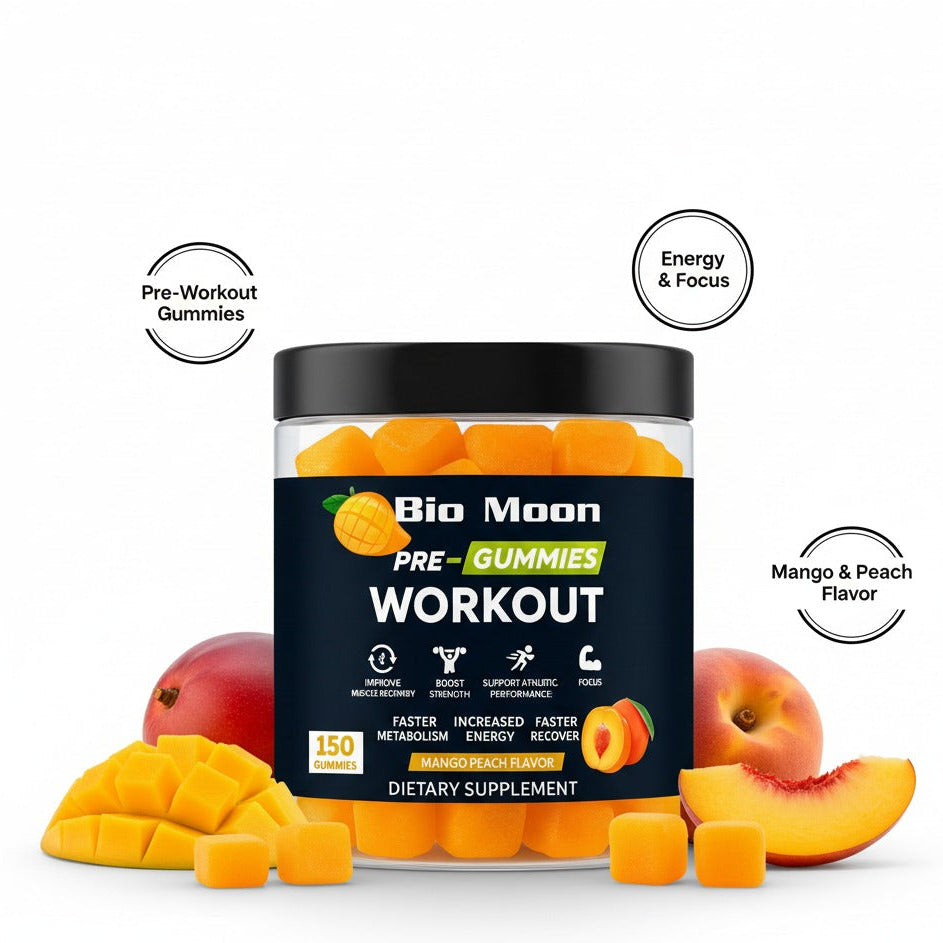 Pre-Workout Gummies – Mango Peach