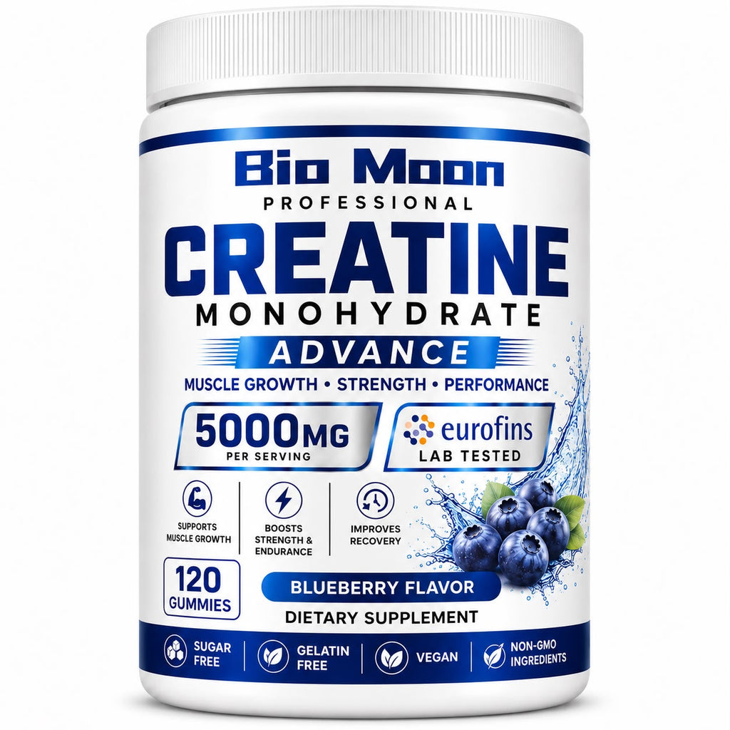 Creatine Monohydrate 5000mg Gummies Blueberry 120 Gummies