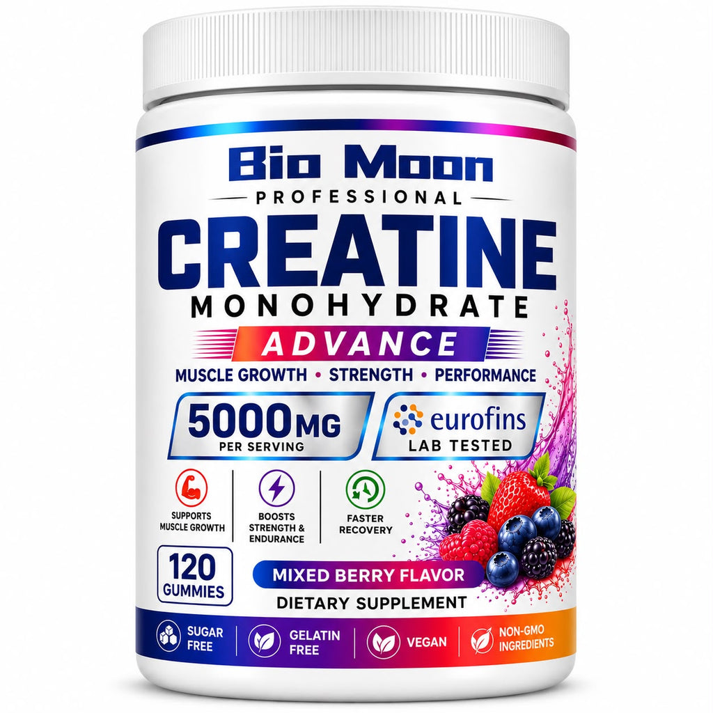 Creatine Monohydrate 5000mg Gummies Mixed Berry 120 Gummies