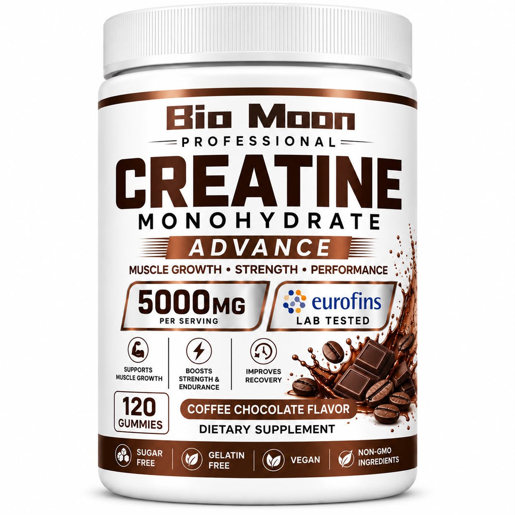 Creatine Monohydrate Gummies 5000mg Coffee Chocolate 120 Gummies