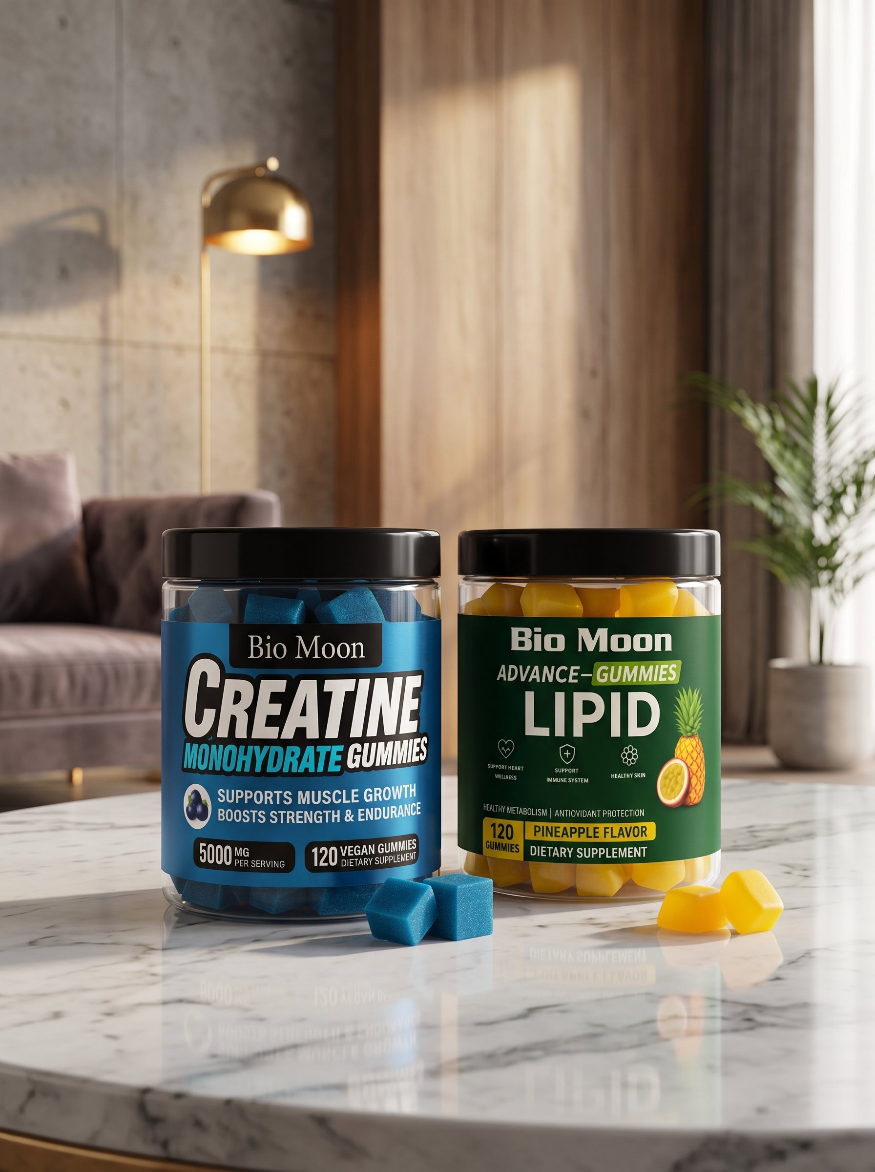 Power & Wellness Combo – Advanced Lipid + Creatine 5000mg Gummies